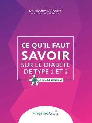 cover image of Ce qu'il faut savoir sur le diabète de type 1 et 2